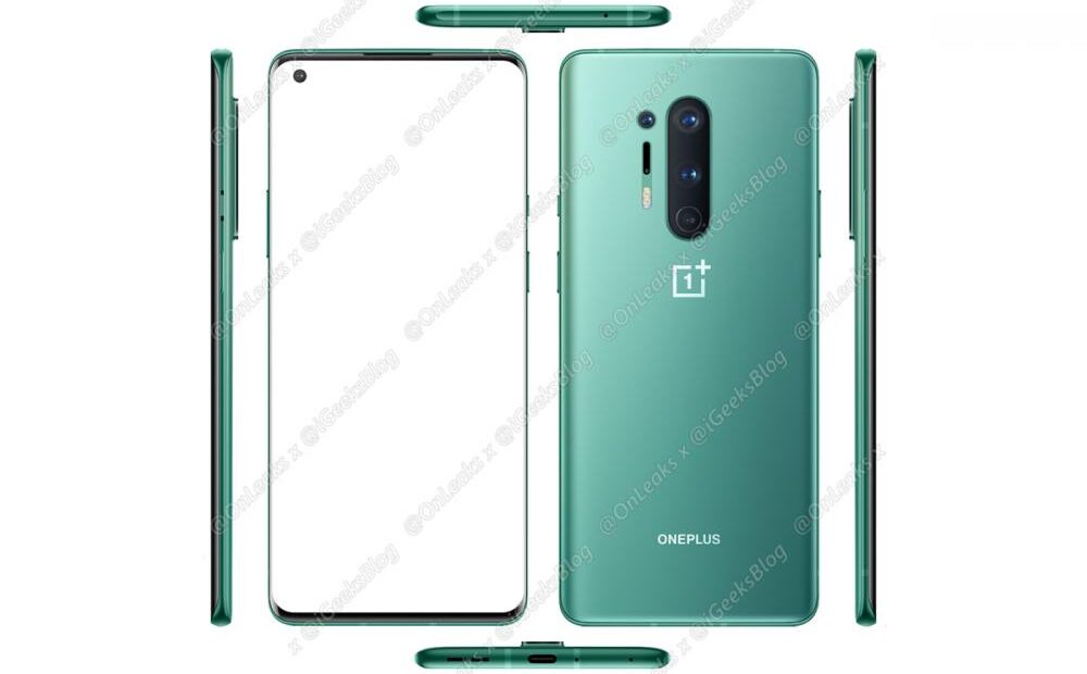 Oneplus 8 Pro: Press Renders αποκαλύπτουν κάθε πτυχή