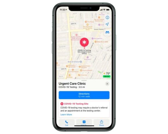 Apple Maps: Θα εμφανίζει τοποθεσίες όπου πραγματοποιούνται τεστ για κορονοϊό