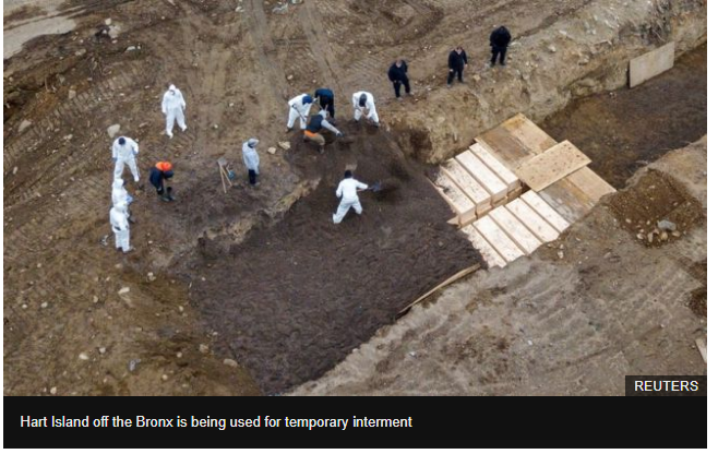 Κοροναϊός – Νέα Υόρκη : Ομαδικές ταφές σε τεράστιο λάκκο λόγω του μεγάλου αριθμού των νεκρών