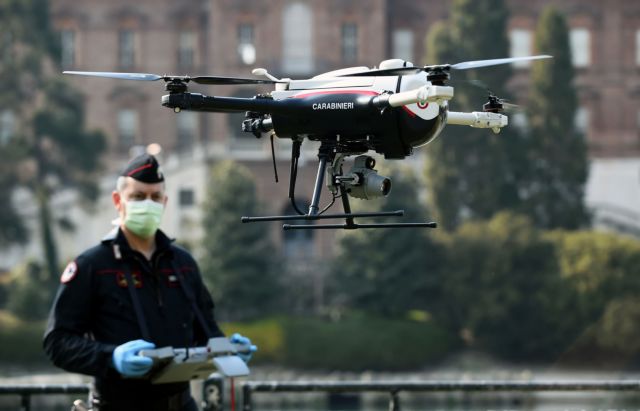 Κοροναϊός : Περιπολίες με Drones στην Ιταλία – Επιτηρούν και μετρούν τη θερμοκρασία