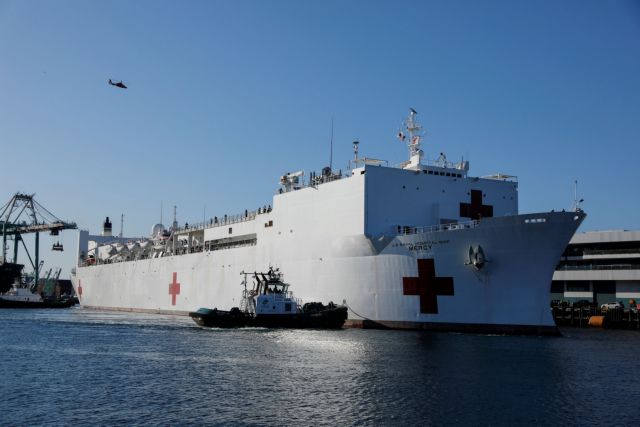 Κοροναϊός : Συναγερμός σε πλωτό νοσοκομείο στην Καλιφόρνια – Επτά κρούσματα σε νοσηλευτές