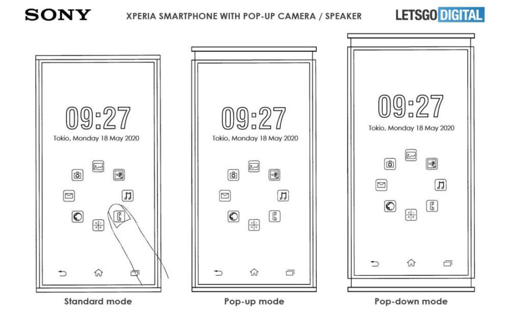 Sony Xperia: Ετοιμάζει Smartphone με Pop Up ηχείο και ξεχωριστό σύστημα Selfie