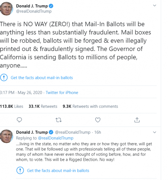 To Twitter «τσεκάρει» Τραμπ για παραπλανητικές ειδήσεις – Οργισμένη αντίδραση του προέδρου των ΗΠΑ