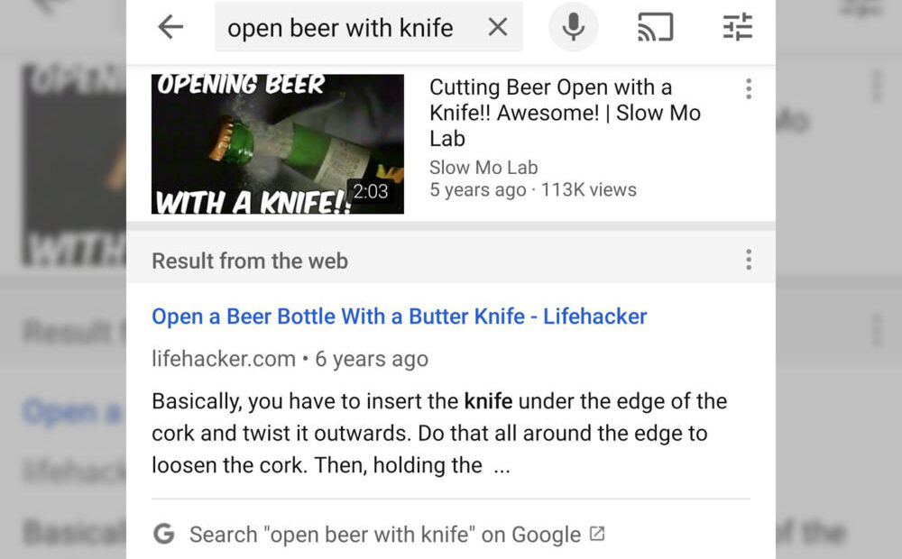 Youtube: Στα αποτελέσματα της αναζήτησης εμφανίζει καταχωρήσεις της Google