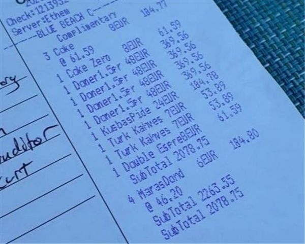 Καταγγελία Βρετανών τουριστών για αισχροκέρδεια σε τουρκικό θέρετρο : «Μας χρέωσαν 48 ευρώ για ένα κεμπάπ»