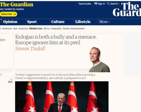 Νέο «χαστούκι» στον Ερντογάν από την Guardian: «Είναι νταής και απειλή»