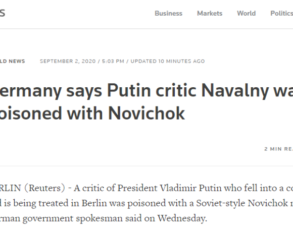 Διεθνής κατακραυγή κατά της Ρωσίας για τη δηλητηρίαση Ναβάλνι – Τι απαντά η Μόσχα