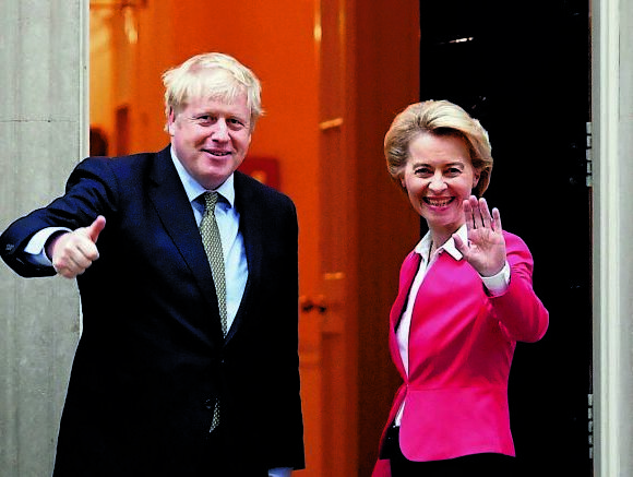 Brexit : Συμφωνία Τζόνσον – Ντερ Λάιεν για επιτάχυνση των διαπραγματεύσεων
