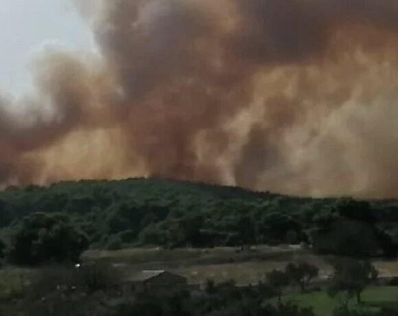 Ανεξέλεγκτη φωτιά καίει τη Ζάκυνθο – Απειλεί οικισμό