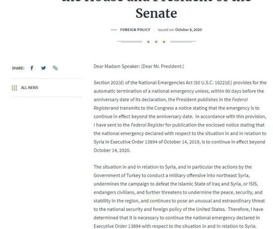 Τραμπ : Επιστολή – καταπέλτης κατά Ερντογάν – Υπονομεύει τη μάχη κατά του Isis