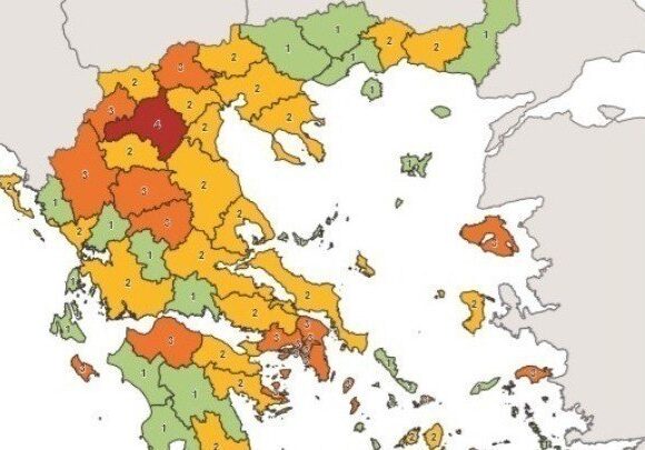 Covid 19: Αλλαγές από σήμερα στον Χάρτη υγειονομικής ασφάλειας και Προστασίας