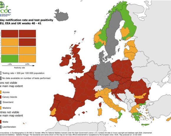 Greece Partly ‘green’ On Ecdc’s Colour Coded Covid 19 Map To Help Travel