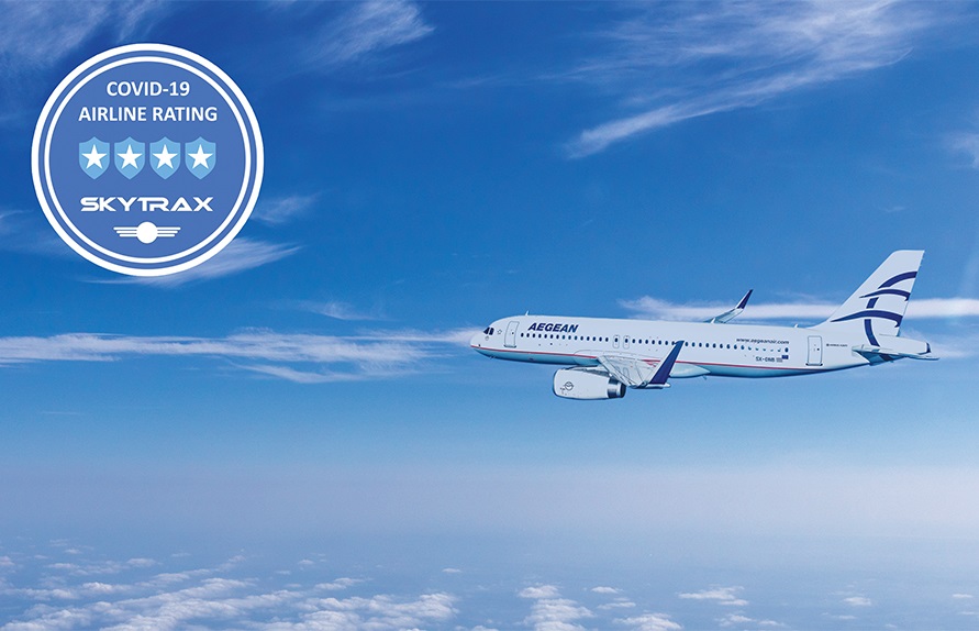 Aegean Achieves 4 Star Covid 19 Airline Safety Rating By Skytrax