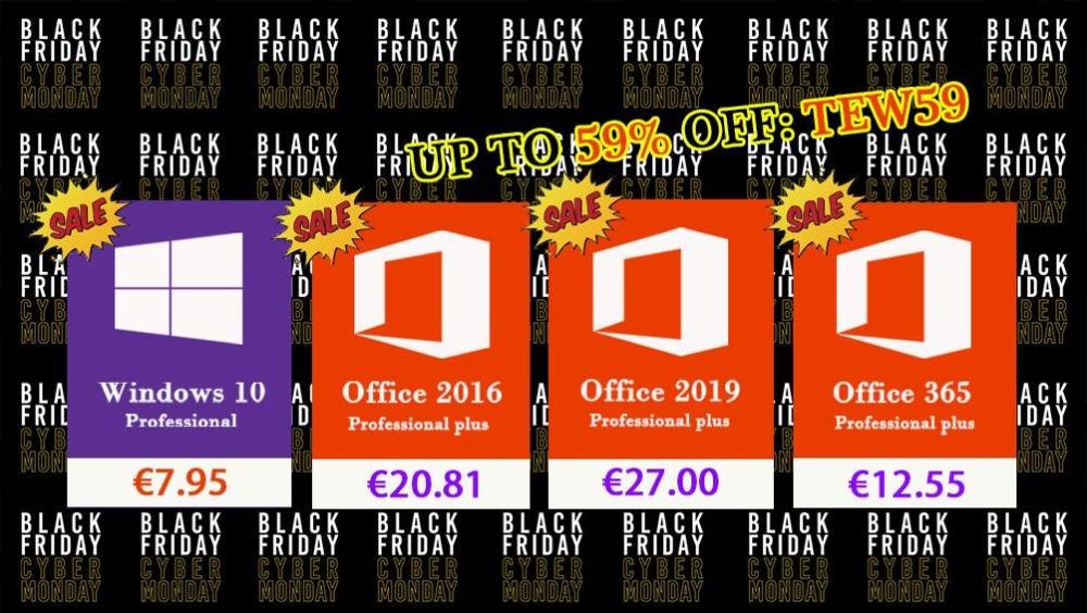 Black Friday από σήμερα σε δημοφιλές λογισμικό Windows και Office Pro