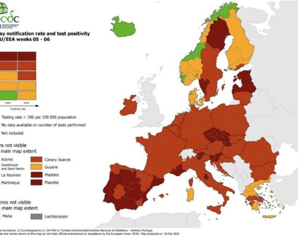 Ecdc Map Places Greece On Higher Covid 19 Risk Level 
