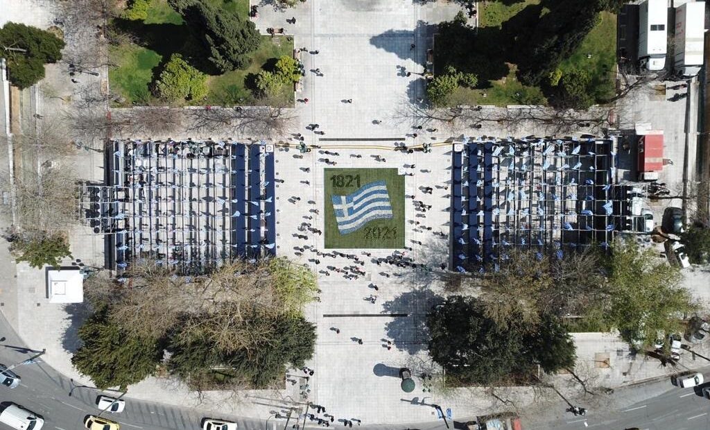 Athens Dresses In Blue And White For Greece’s Independence Bicentennial – Photos