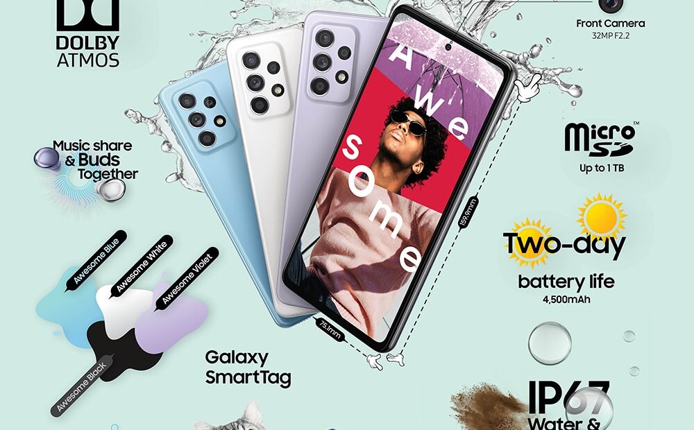 Samsung Galaxy A52 5g: Unboxing στο χρώμα Awesome Blue