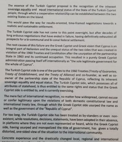 Πενταμερής – Κυπριακό: Ο Τατάρ αιτείται το Συμβούλιο Ασφαλείας του ΟΗΕ να αναγνωρίσει δύο κράτη