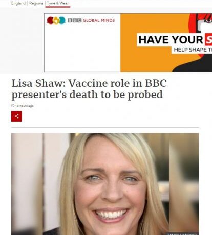 Βρετανία: Πέθανε παρουσιάστρια του Bbc λίγες μέρες μετά τον εμβολιασμό της