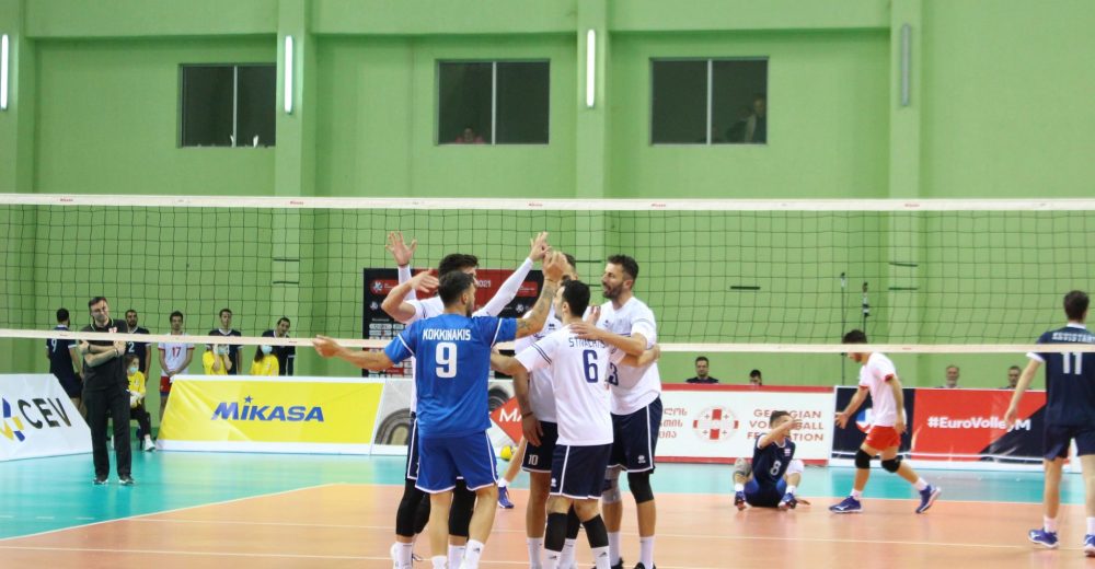 Προκριματικά Ευρωβόλεϊ, Γεωργία Ελλάδα 0 3: Προπόνηση 58 λεπτών
