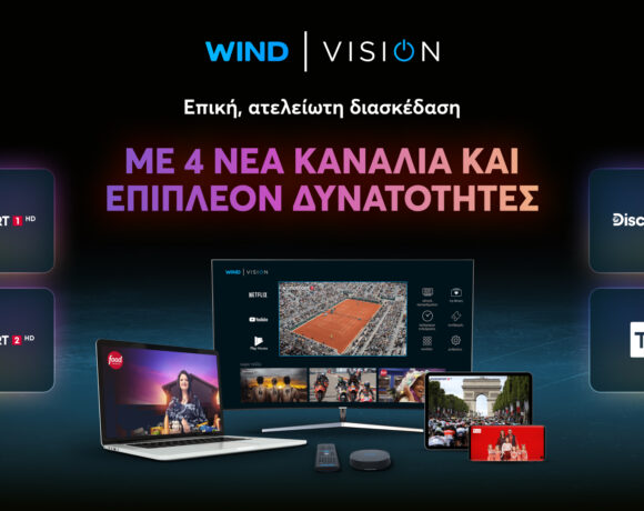 Wind Vision: Νέο περιβάλλον Android Tv και περιεχόμενο από Eurosport Hd και Discovery Hd
