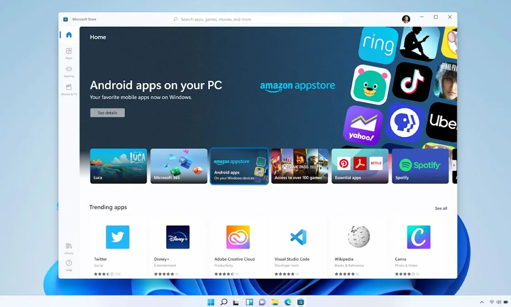 Android Apps: Έρχονται στα Windows 11 μαζί με το Amazon Appstore