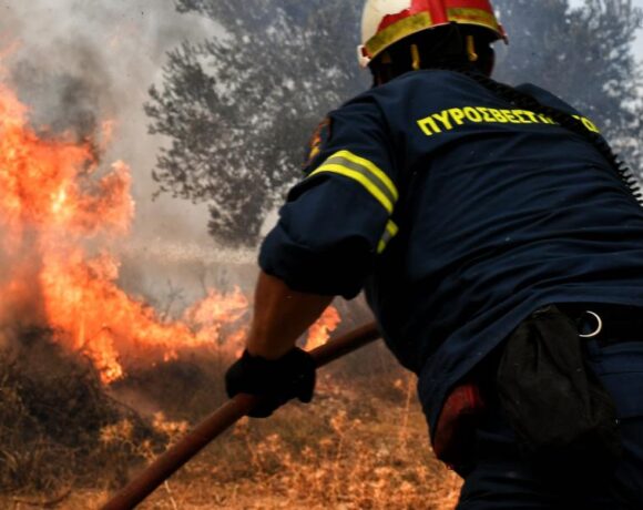 Φωτιά σε δασική έκταση στον Βύρωνα
