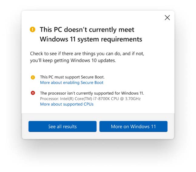 Windows 11: Επίσημα, δεν θα υποστηρίζουν Intel 7ης γενιάς ούτε Amd Zen