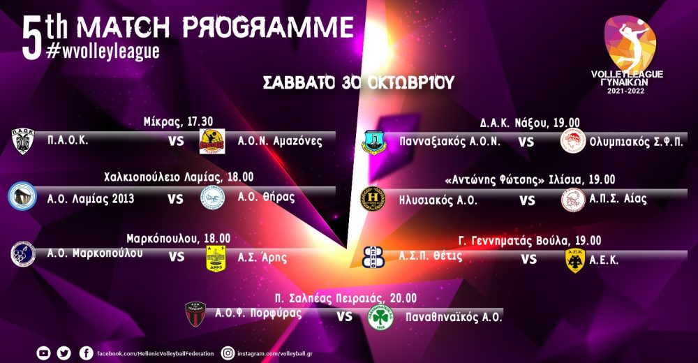 Α1 γυναικών: Συνέχεια με τα ματς της 5ης αγωνιστικής