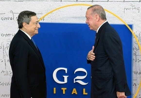 G20: Η πρώτη συνάντηση Ντράγκι – Ερντογάν μετά την ένταση των τελευταίων μηνών