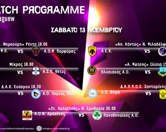 Α1 γυναικών (8ης αγωνιστική): Νέο κρας τεστ για τον Άρη στη Σαντορίνη