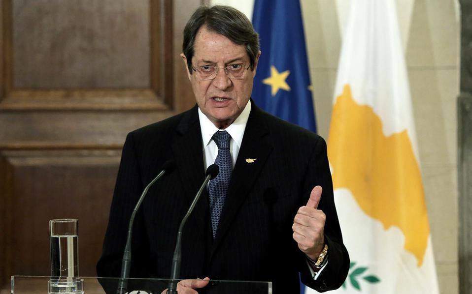 Αναστασιάδης: Η Τουρκία ουδεμία πρόθεση είχε να ανταποκριθεί στις προτάσεις του ΓΓ