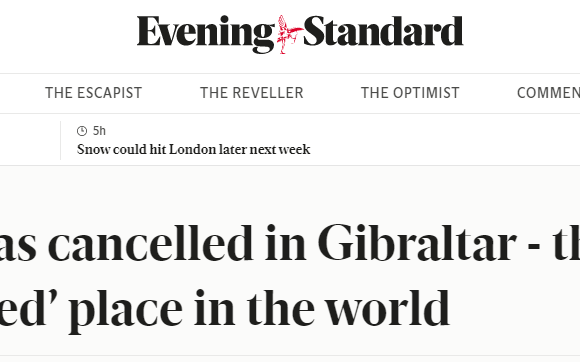 Γιβραλτάρ – Γιατί η «πιο εμβολιασμένη χώρα του κόσμου» ακυρώνει εκδηλώσεις