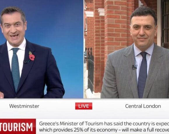 Minister Kikilias Tells Sky News Greece’s Tourism To Recover Fully In 2022