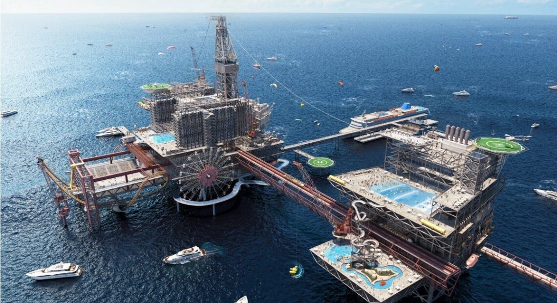 The Rig: Πλατφόρμα εξόρυξης πετρελαίου θα γίνει πολυτελές Resort και Extreme Park