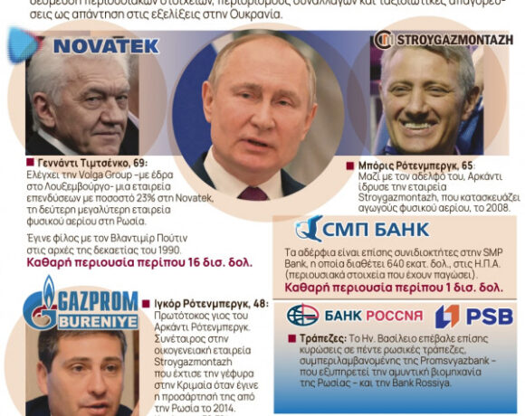 Ουκρανία: Ποιοι είναι οι τρεις Ρώσοι ολιγάρχες, φίλοι του Πούτιν, στους οποίους η Βρετανία επέβαλε κυρώσεις