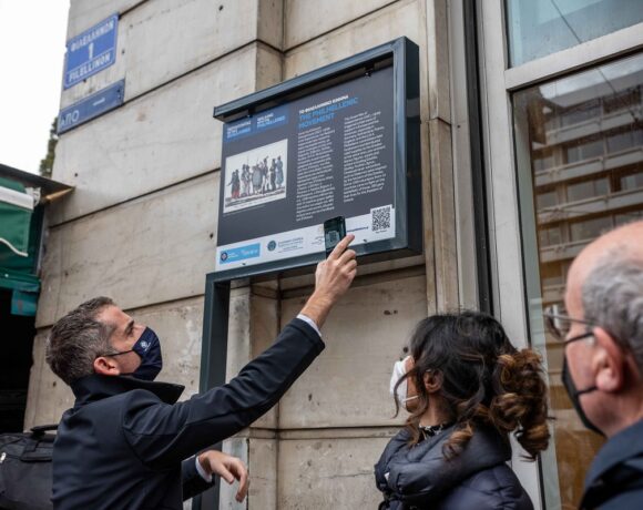 Smart Signs On The Streets Of Athens Honor Historical Figures Of The Philhellenic Movement