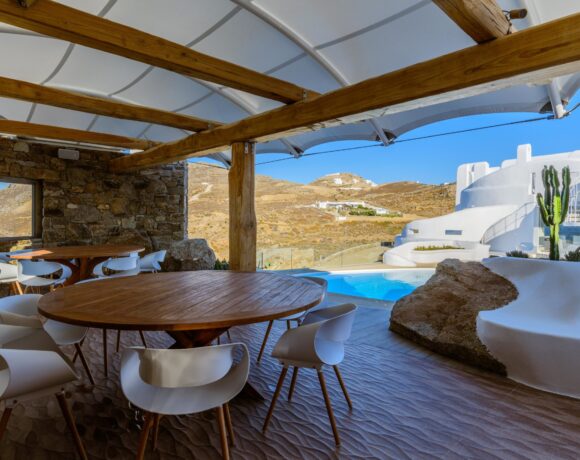 Arka Synthesis: Εντυπωσιακή κατασκευή στο Villa Aegean Lighthouse στη Μύκονο