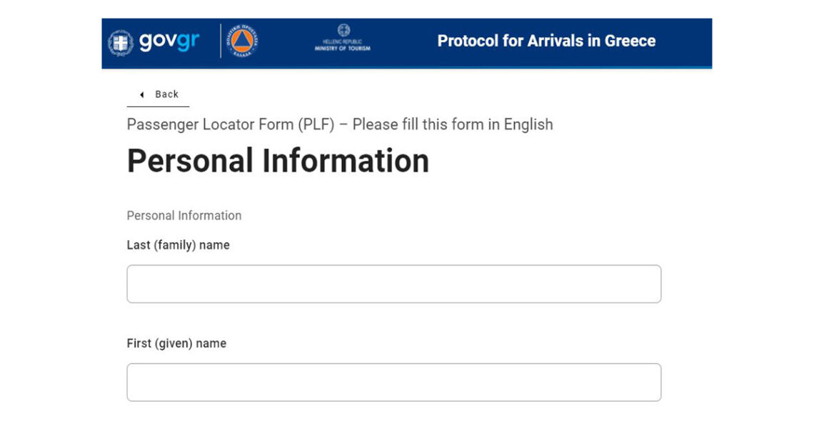 No More Plf For Travel To Greece From March 15