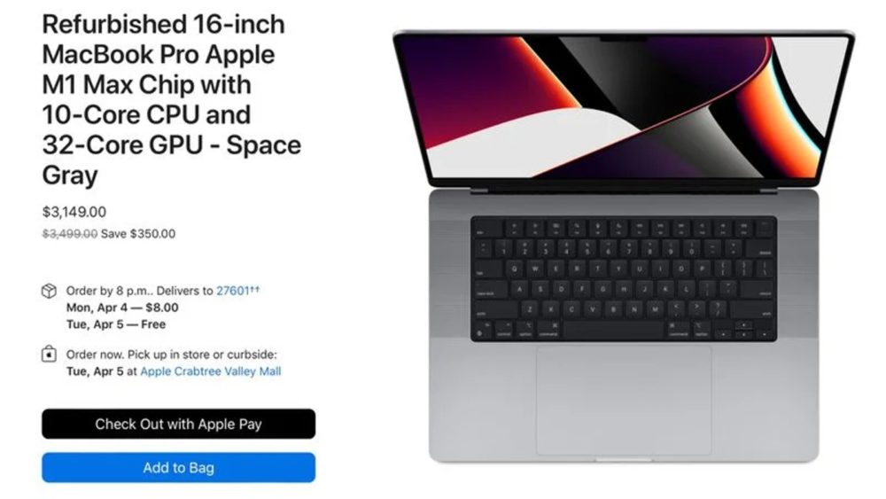 Apple: Πουλάει Refurbished M1 Pro και M1 Max Macbook Pro
