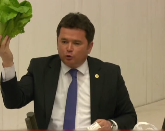 Τουρκία: Χαμός στη Βουλή – Κουνούσαν αγγούρια, μαρούλια και μελιτζάνες στον Ερντογάν