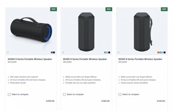 Η Sony αποκαλύπτει τρία Wireless ηχεία της σειράς X