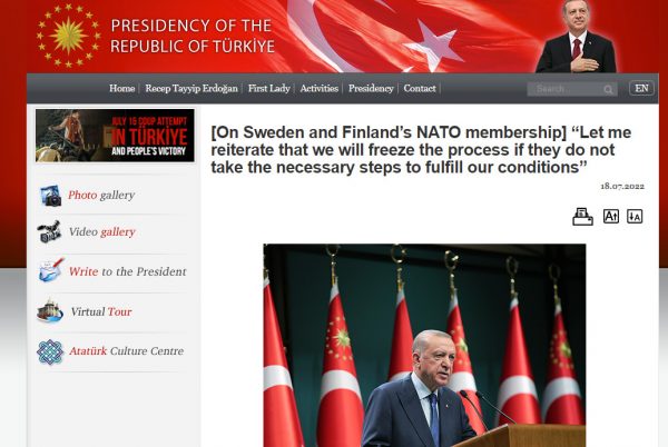 Ερντογάν: Απειλεί να «παγώσει» την ένταξη Σουηδίας και Φινλανδίας στο ΝΑΤΟ