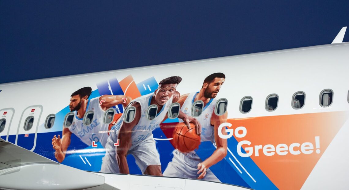 Με τα φτερά της AEGEAN και το «δικό της» αεροπλάνο πετά στο Μιλάνο η Εθνική Ομάδα Μπάσκετ