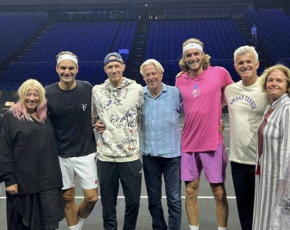 Φέντερερ και Τσιτσιπάς μαζί πριν από τον τελευταίο χορό