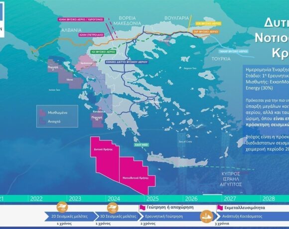 Φυσικό αέριο: Ο χάρτης για τις έρευνες – Γεώτρηση στα Ιωάννινα και εξέδρα στον Πρίνο (pics)