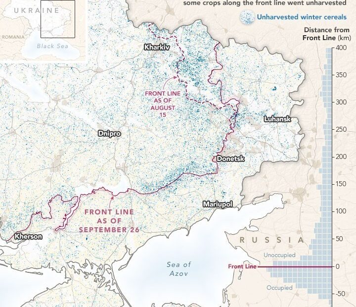 Τι «είδε» η ΝΑsa στα χωράφια με τα ουκρανικά σιτηρά (pics)
