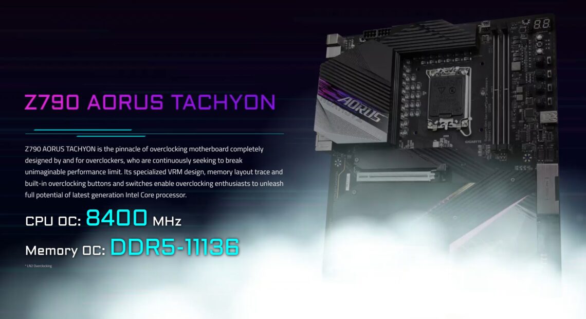 H Gigabyte Z790 Aorus Tachyon σπάει το παγκόσμιο ρεκόρ Overclocking μνήμης Ddr5