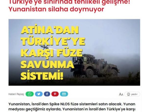 Τουρκικά ΜΜΕ: «Η Ελλάδα δεν χορταίνει όπλα, πήρε πυραύλους Spike Nlos»