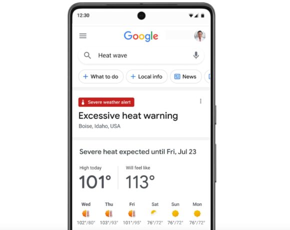 Google: Σχεδιάζει να μοιράζει ειδοποιήσεις θερμότητας στην Αναζήτηση